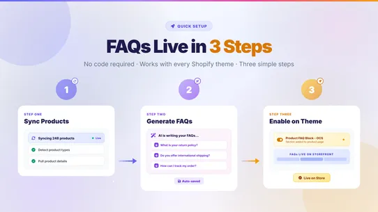 Product FAQ Generator ‑ OCS screenshot