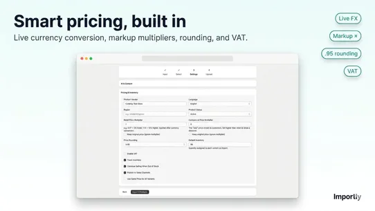 Importly ‑ Product Importer screenshot