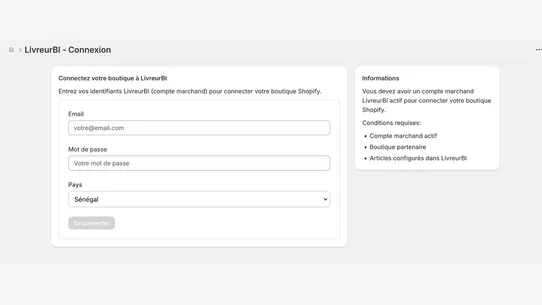 LivreurBi Sync screenshot