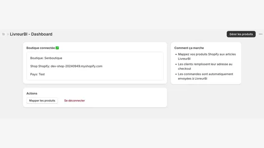 LivreurBi Sync screenshot