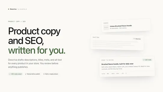 Descriva screenshot