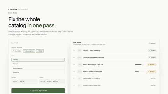 Descriva screenshot