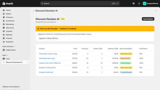Discount Decision AI screenshot