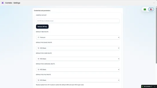 Comtele Communication Hub screenshot
