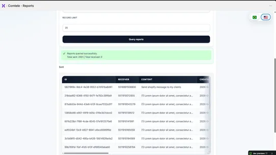 Comtele Communication Hub screenshot