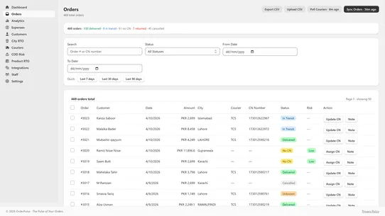 Order Pulse screenshot