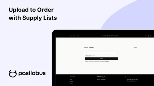 Pasilobus Wishlist Supply List screenshot