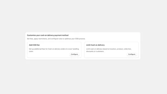EZYCOD : Fees &amp; Pincode Rule screenshot