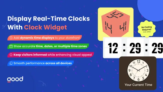 Digital Clock Widget: Timezone screenshot