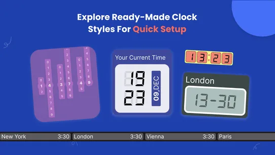 Digital Clock Widget: Timezone screenshot