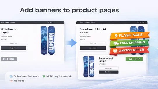 Lantera's Product Page Banners screenshot