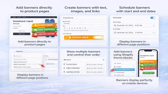 Lantera's Product Page Banners screenshot