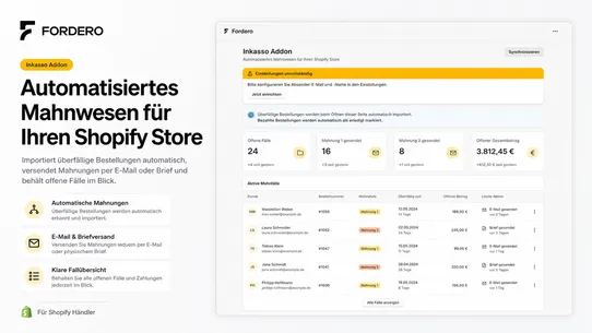 Fordero – Mahnungen screenshot