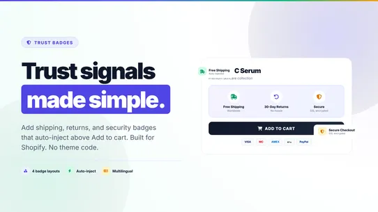 Trust Badges ‑ OCS screenshot