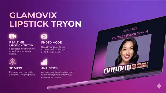 Glamovix Lipstick Try‑On screenshot