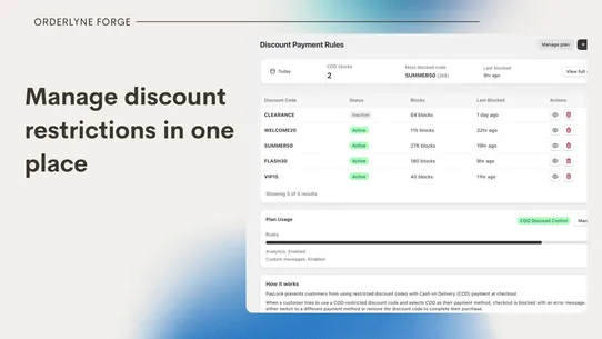 Paylock – COD Discount Control screenshot