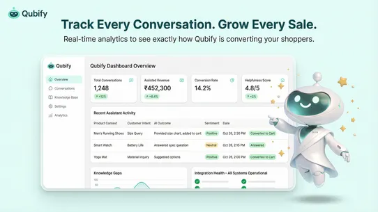 Qubify AI Chatbot &amp; Live Chat screenshot