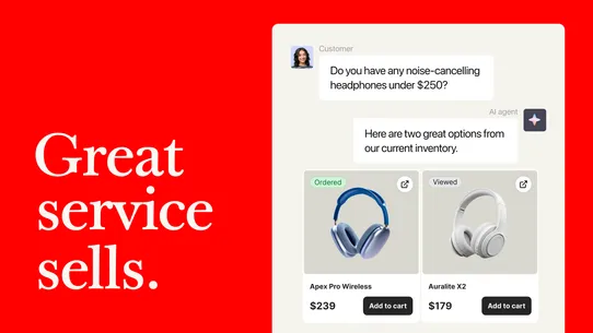 Text ‑ AI Agent &amp; Live Chat screenshot