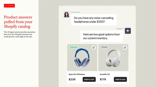 Text ‑ AI Agent &amp; Live Chat screenshot