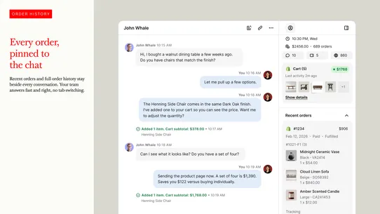 Text ‑ AI Agent &amp; Live Chat screenshot