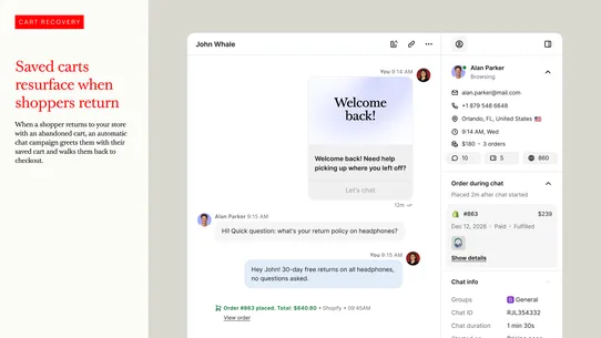 Text ‑ AI Agent &amp; Live Chat screenshot