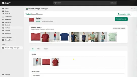 Task19 Variant image manager screenshot