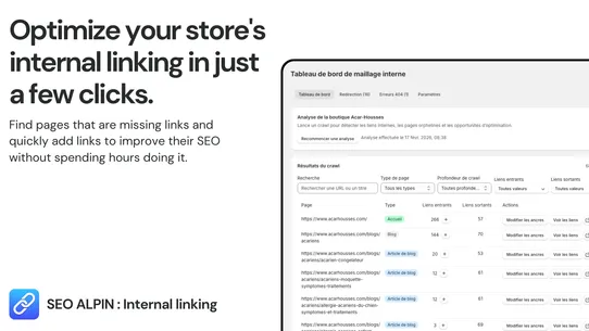 SEO Alpin : Internal Linking screenshot