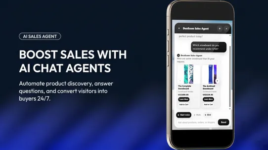 Dux AI Sales &amp; Support Agent screenshot