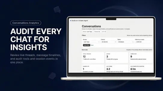 Dux AI Sales &amp; Support Agent screenshot