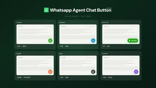 SS: WhatsApp Agent Chat Button screenshot