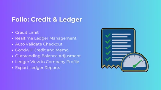 Folio: B2B Credit &amp; Ledger screenshot