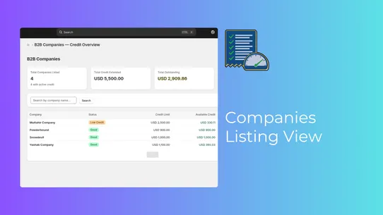 Folio: B2B Credit &amp; Ledger screenshot