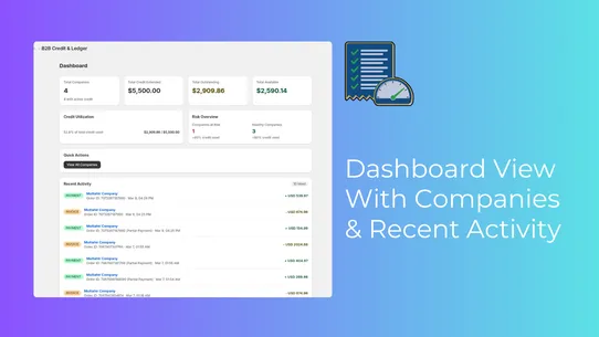 Folio: B2B Credit &amp; Ledger screenshot