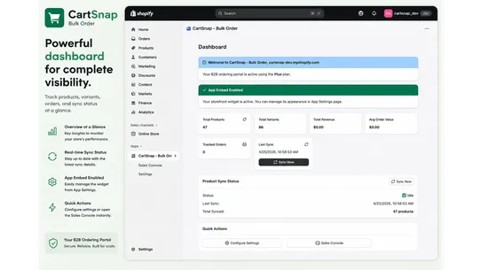 CartSnap ‑ B2B Bulk Order screenshot