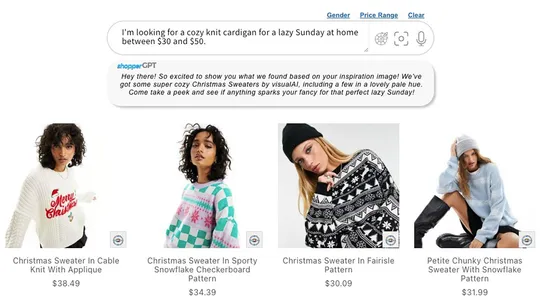 shopperGPT screenshot