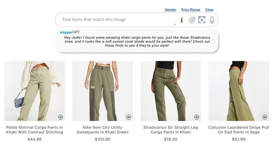 shopperGPT screenshot