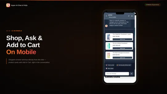 Hyper AI Chat and FAQs screenshot