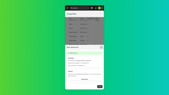 Tag Timer: Auto Tag Remover screenshot