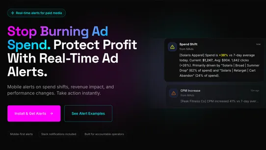 MAds: Meta Ad Control &amp; Alerts screenshot