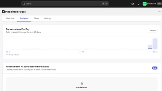 Pinpointed Pages Book Advisor screenshot
