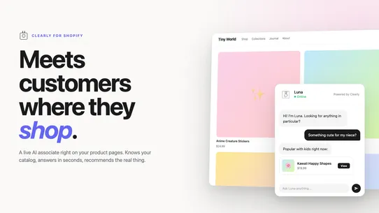 Clearly Agent — AI Sales Chat screenshot