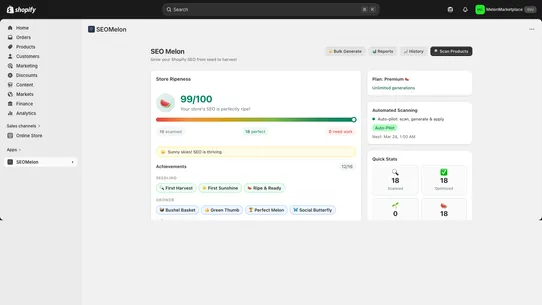 SEOMelon ‑ AI SEO screenshot
