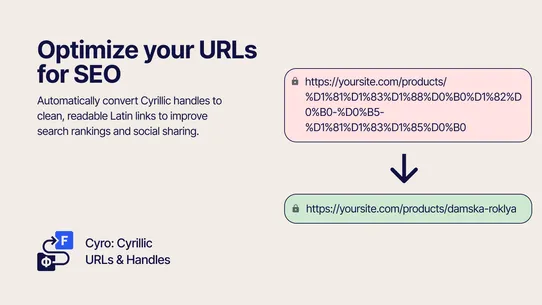 Cyro: Cyrillic URLs &amp; Handles screenshot