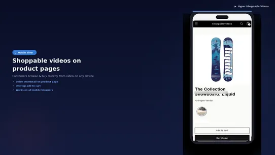 Hyper ‑ Shoppable Videos screenshot