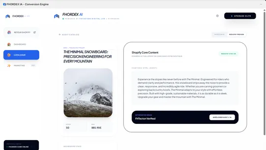FHORDEX IA ‑ Conversion Engine screenshot