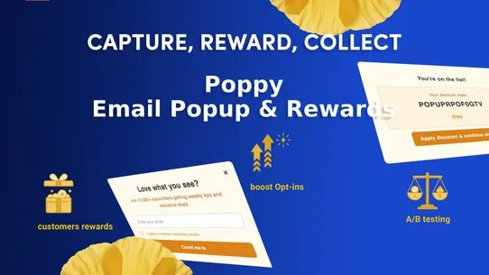 Poppy: Email Popup &amp; Rewards screenshot