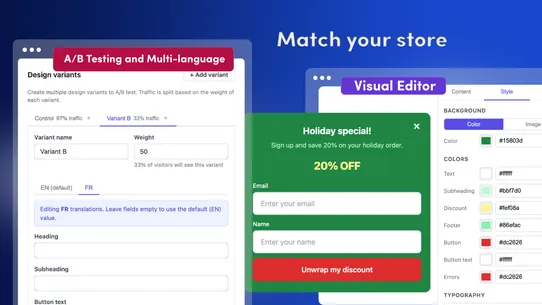Poppy: Email Popup &amp; Rewards screenshot