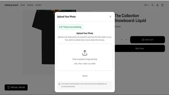 aisthetix ‑ virtual try on screenshot