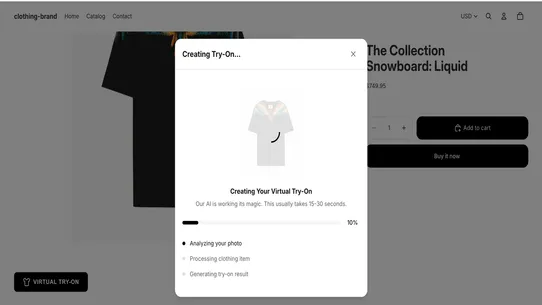 aisthetix ‑ virtual try on screenshot