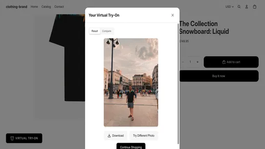 aisthetix ‑ virtual try on screenshot